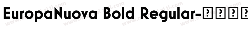 EuropaNuova Bold Regular字体转换
